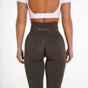 NVGTN olive solid seamless leggings